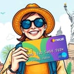 Cartão pré-pago para viagens internacionais