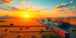 Exportações agrícolas garantem saldo positivo na balança