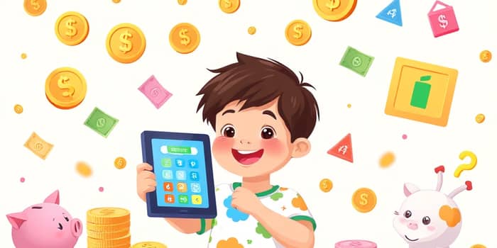 Conta digital infantil para educação financeira